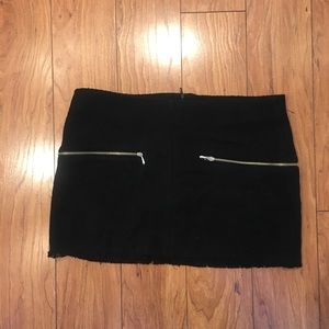 Zara Black Wool Skirt